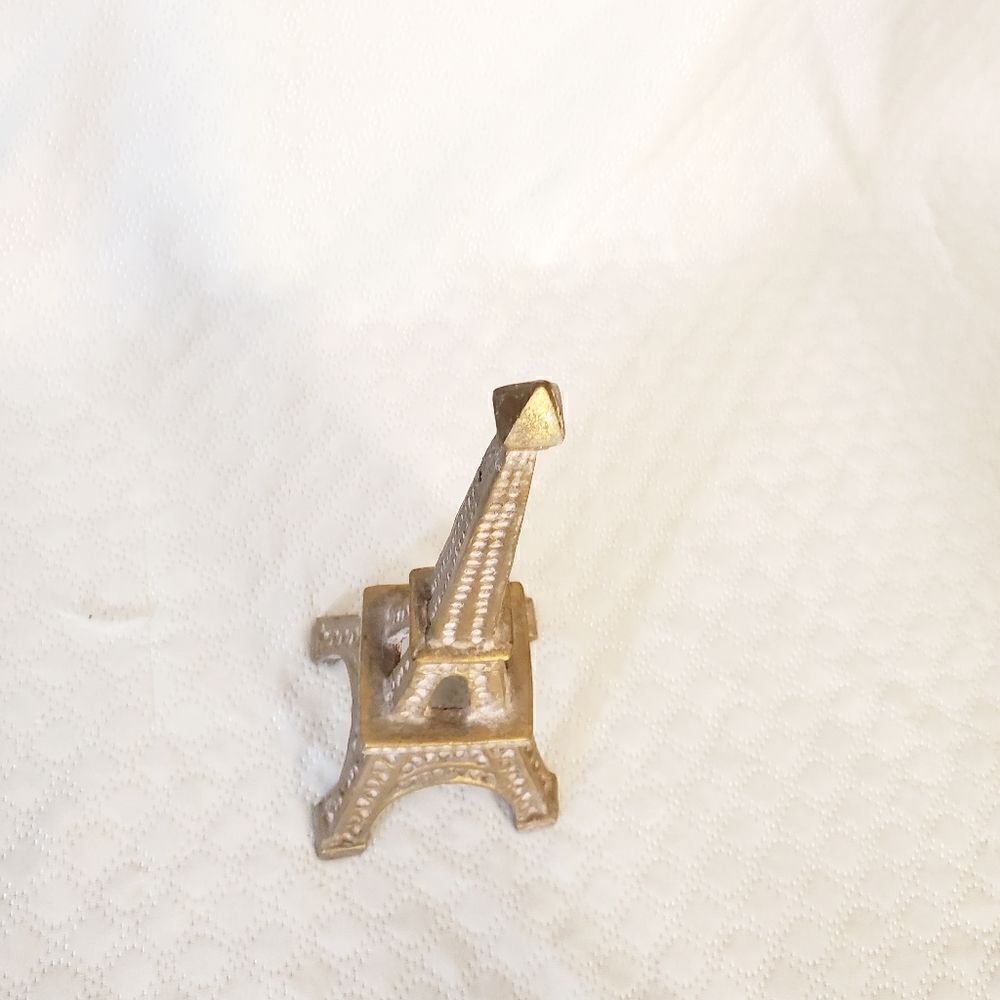 Gold Eiffel Tower Tabletop Accent NWOT - Picture 3 of 8